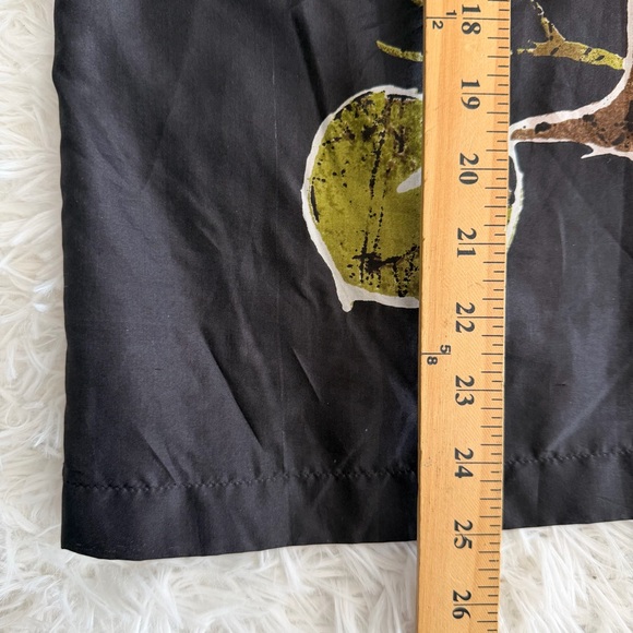 Chicos Womens 100% Silk Single Snap Open Front Jacket Size XL Safari Artsy - Picture 7 of 8